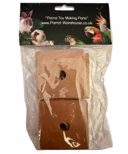 Parrot-Supplies Leather Squares - Parrot Toy Making Parts - Pack of 12